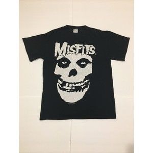 Vtg Gildan Men’s 2002 Misfits Big Skull Logo Punk Concert T Shirt size Medium